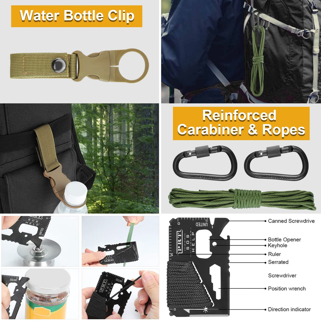 Survival Kits, Gift For Men Dad Husband, Emergency Survival Gear And Equipment 19 In 1, Fishing Hunting Birthday For Men, Campin