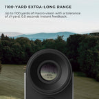 Hoto Golf Rangefinder With Slope, 1100-Yard Range, 6X Magnification, Flag Lock, Silicone Eyepiece, Real-Time Measurements, Magne
