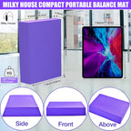 Balance Board, Foam Pad Yoga Mat, Balancing Exercises Mat, Non-Slip Knee Rocker Board Physical Therapy Cushioned Turn Boards For
