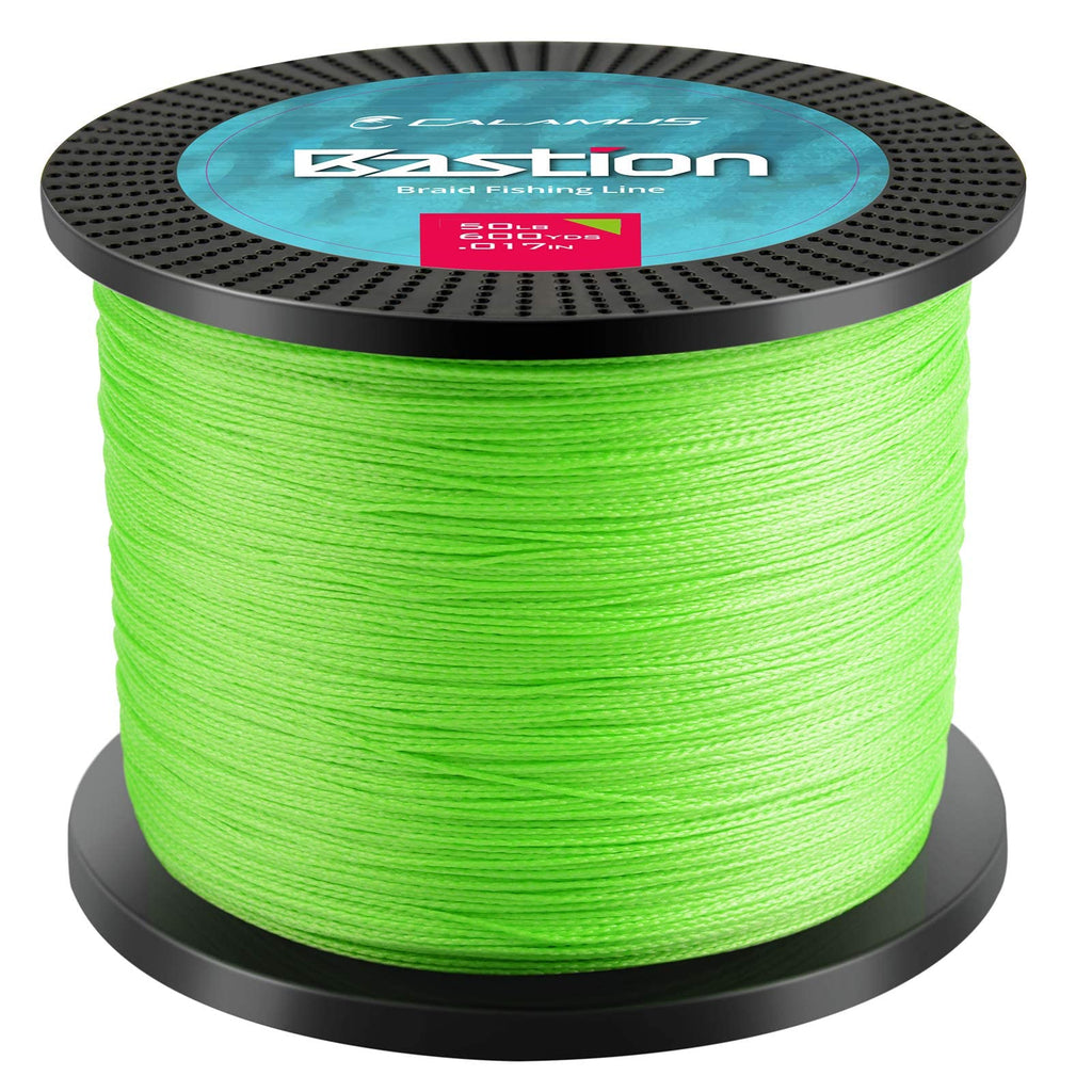 Calamus Bastion Braided Fishing Line, Grass Green, 150 Yds, 50 Lb (4 Strands)