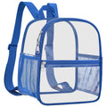 Slumou Clear Backpack for Stadium Events 12x12x6 Sports Backpack Mini Small for Fan, Concert, Beach, Work, Travel & Sporting(Roy