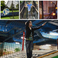 Bunifa Climbing Cargo Net for Kids Outdoor Balcony & Playground Safety Net - Knotless Polyester Sports Netting