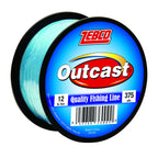 Zebco Outcast Monofilament Fishing Line, 375-Yards, 12-Pound, Low Memory And Stretch, High Tensile Strength, Blue