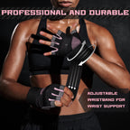 COFIT Breathable Workout Gloves, Antislip Weight Lifting Gym Gloves for Men Women with Wrist Wrap Support, Superior Grip & Palm
