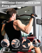 Uykke Workout Gloves For Men And Women, Exercise Gloves For Weight Lifting, Cycling, Gym, Training, Breathable And Snug Fit (Bla