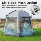 Kingcamp Screen Tent, Camping Tent For 6-8 Person 12' X 12' Portable Screen House Room With Detachable Sunshade For Camping, Gar