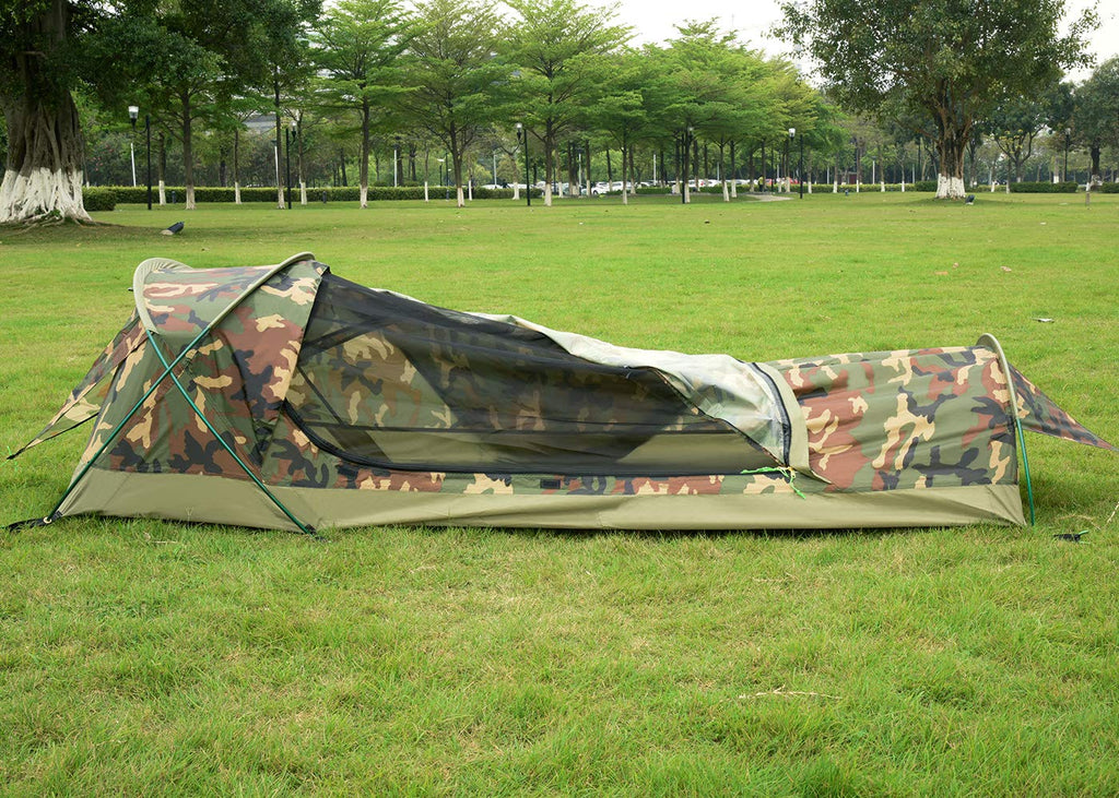 Geertop Ultralight 1 Person Bivy Tent For Camp Waterproof Single Man Tent For Camping Hiking Backpacking Hunting Outdoor Surviva