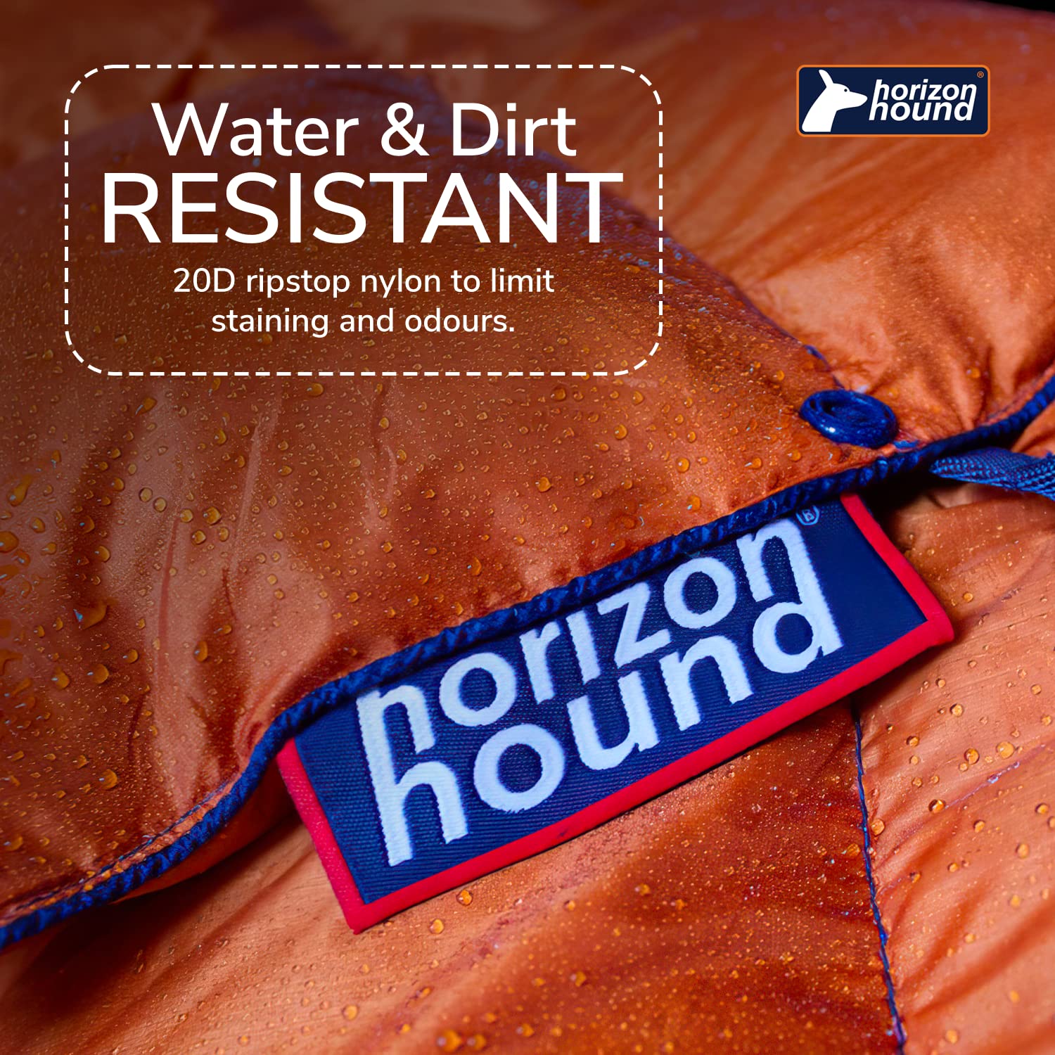 Horizon Hound Down Camping Blanket - Gr-20, Orange Travel Blanket  Sustainable Insulated Down  Lightweight & Warm Quilt For Camp