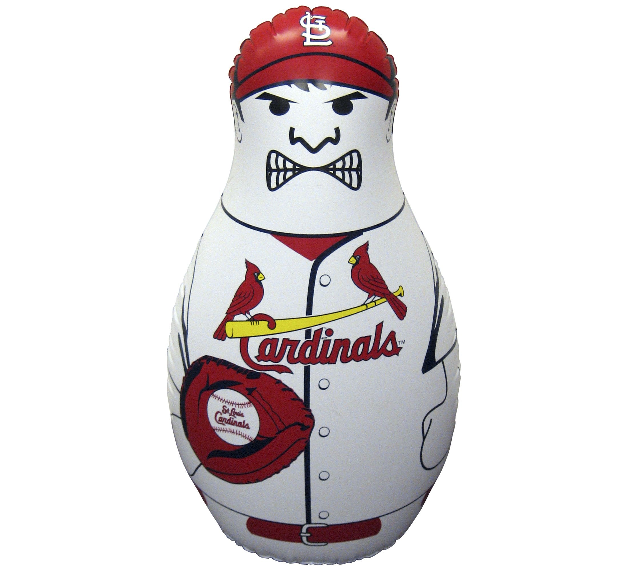 Fremont Die MLB St. Louis Cardinals Bop Bag Inflatable Punching Bag, 40 Tall, 40 Tall, Team Colors