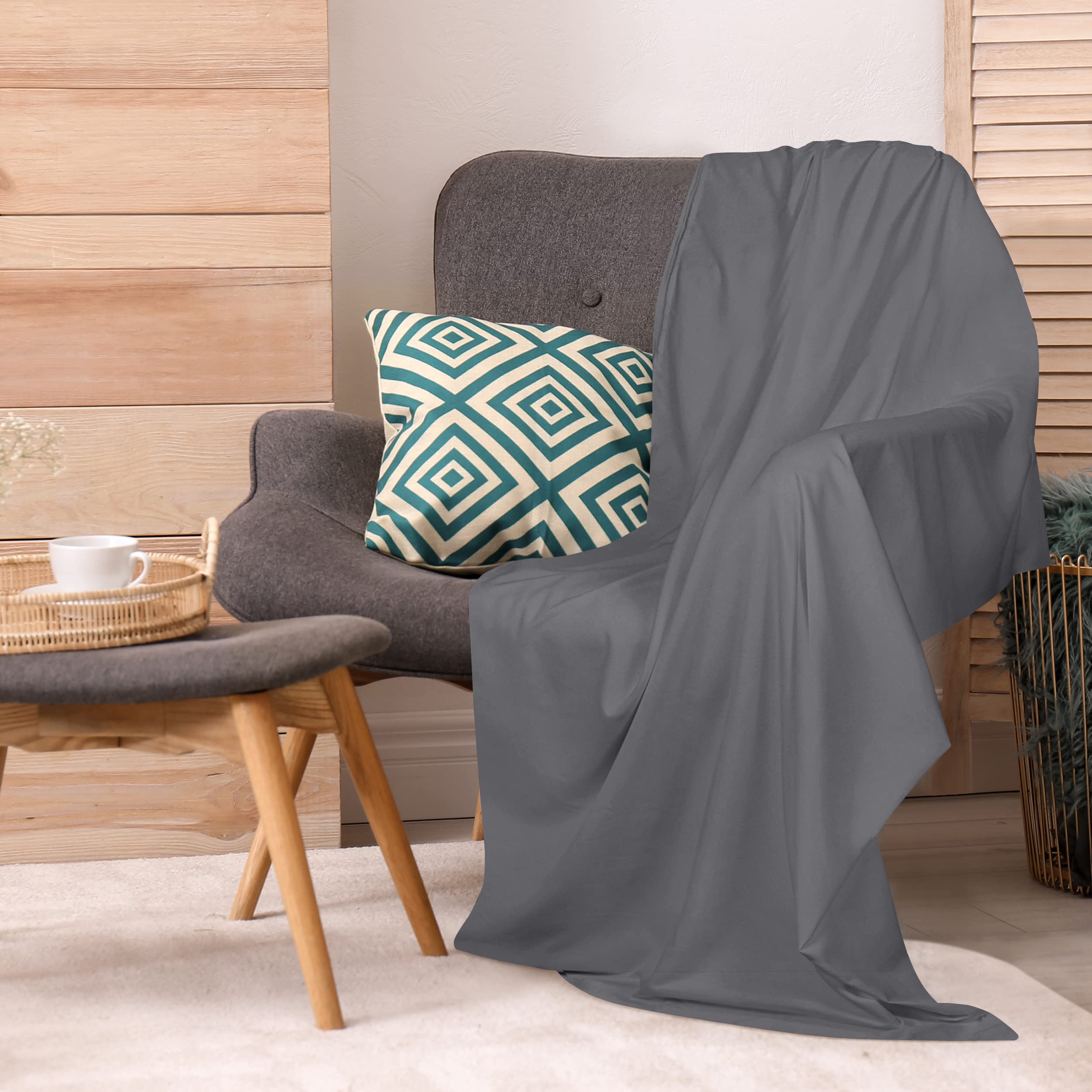 Utopia Bedding Flat Sheeta- Soft Brushed Microfiber Fabric - Shrinkage  Fade Resistant Top Sheet - Easy Care - 1 Flat Sheet Only
