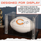 Franklin Sports Nfl Chicago Bears Autograph Football - Official Size White Panel Souvenir Football For Autographs + Signatures -