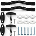 Soulchen 2 Sets Kayak Carry Handle Kayak Grab T-Handle Set Heavy Duty Plastic Nylon Construction Comfortable Grip, Suitable for 