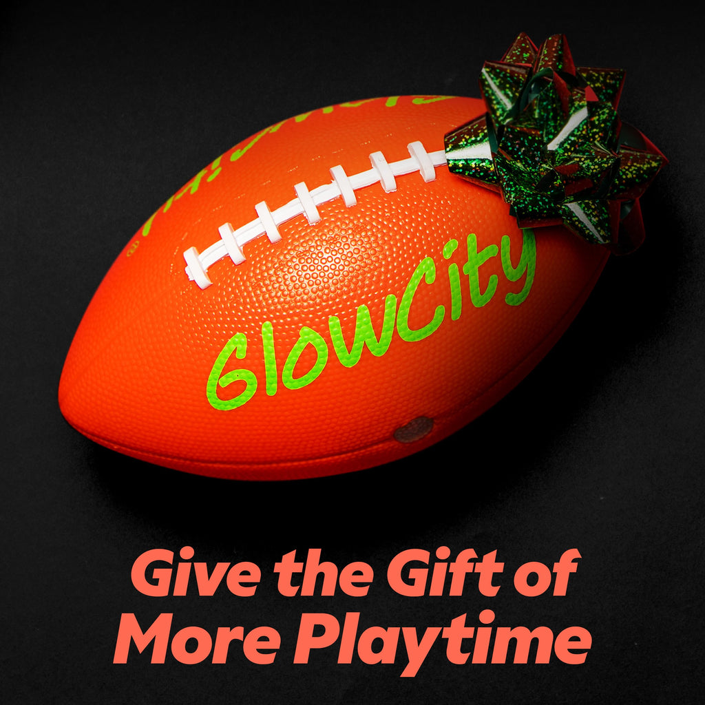 Glowcity Glow In The Dark Football - Light Up, Youth Size Footballs For Kids - Led Lights And Pre-Installed Batteries Included