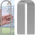 Trampoline Stake, U Shape Ground Stakes, Galvanized Rebar Stakes 12 Inch, (10 Pack) Trampoline Ground Stake, Ideal For Securing 