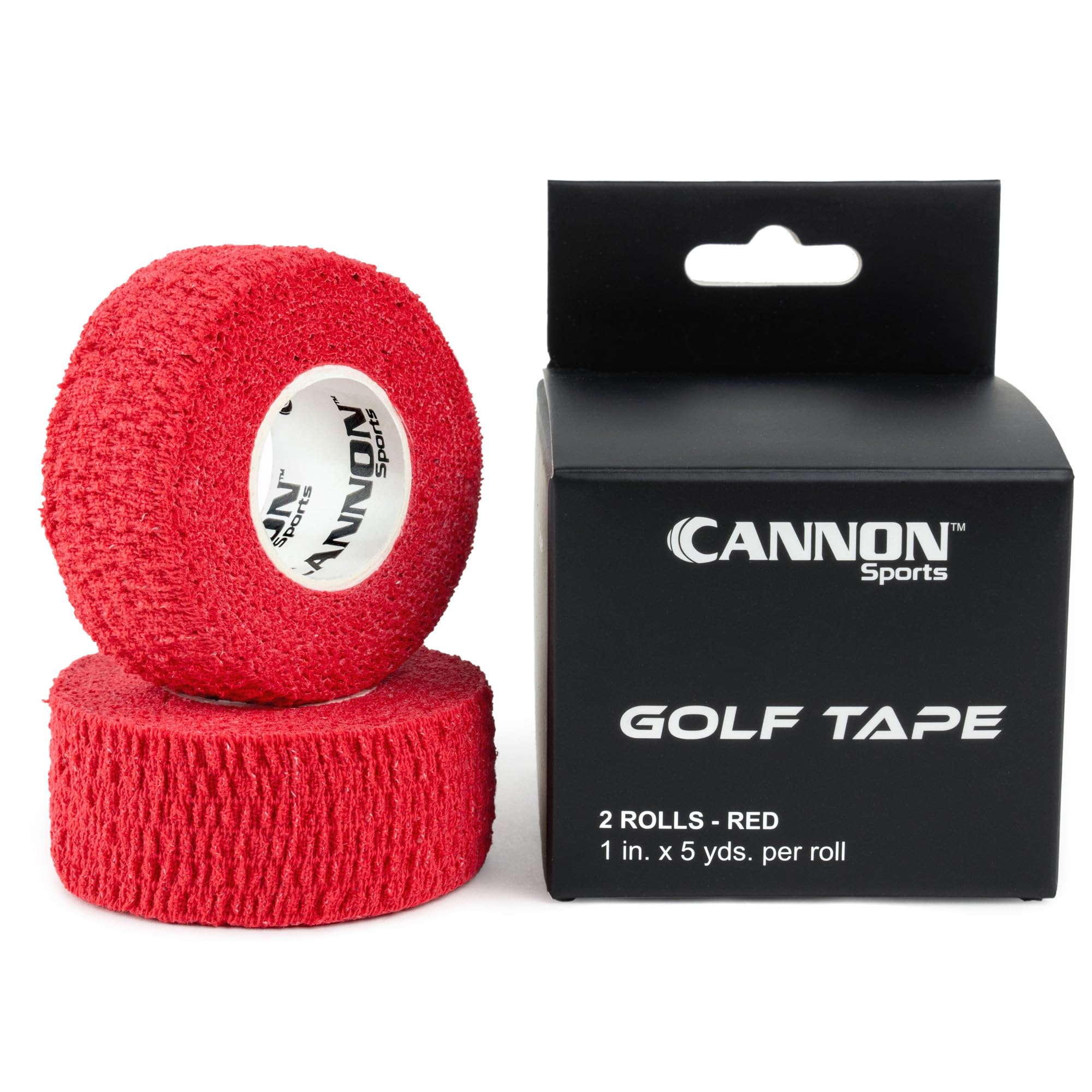 2 Pack Golfers Tape For Fingers And Hands | 1    X 5 Yards All Weather Blister Protection Non-Sticky Tape (Red, 2 Pack)