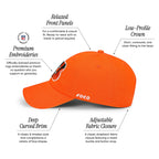 Foco Men'S Cincinnati Bengals-Orange Cap Nfl Logo Casual Hat, Team Color