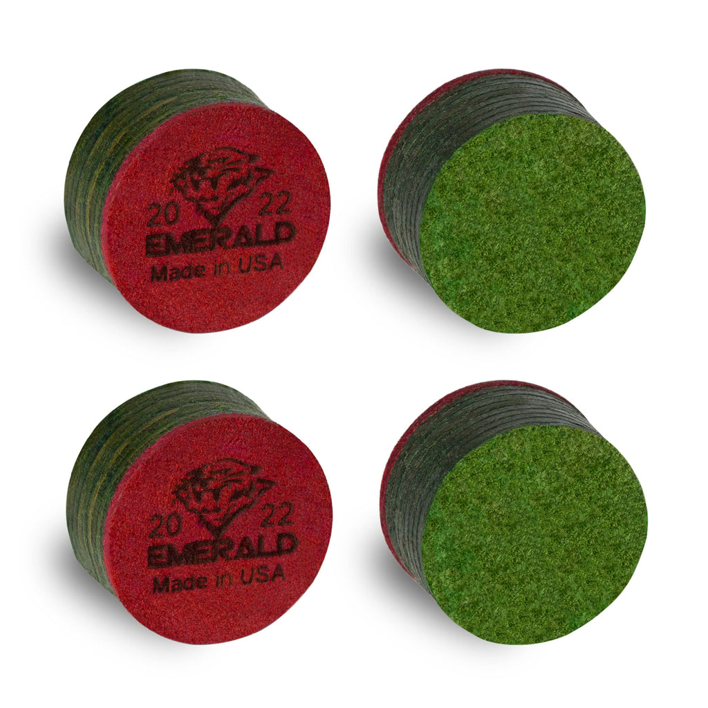 Tiger Emerald Laminated Billiard Cue Tips 2 (Two) Pcs - 13 Or 14 Mm (13 Mm)