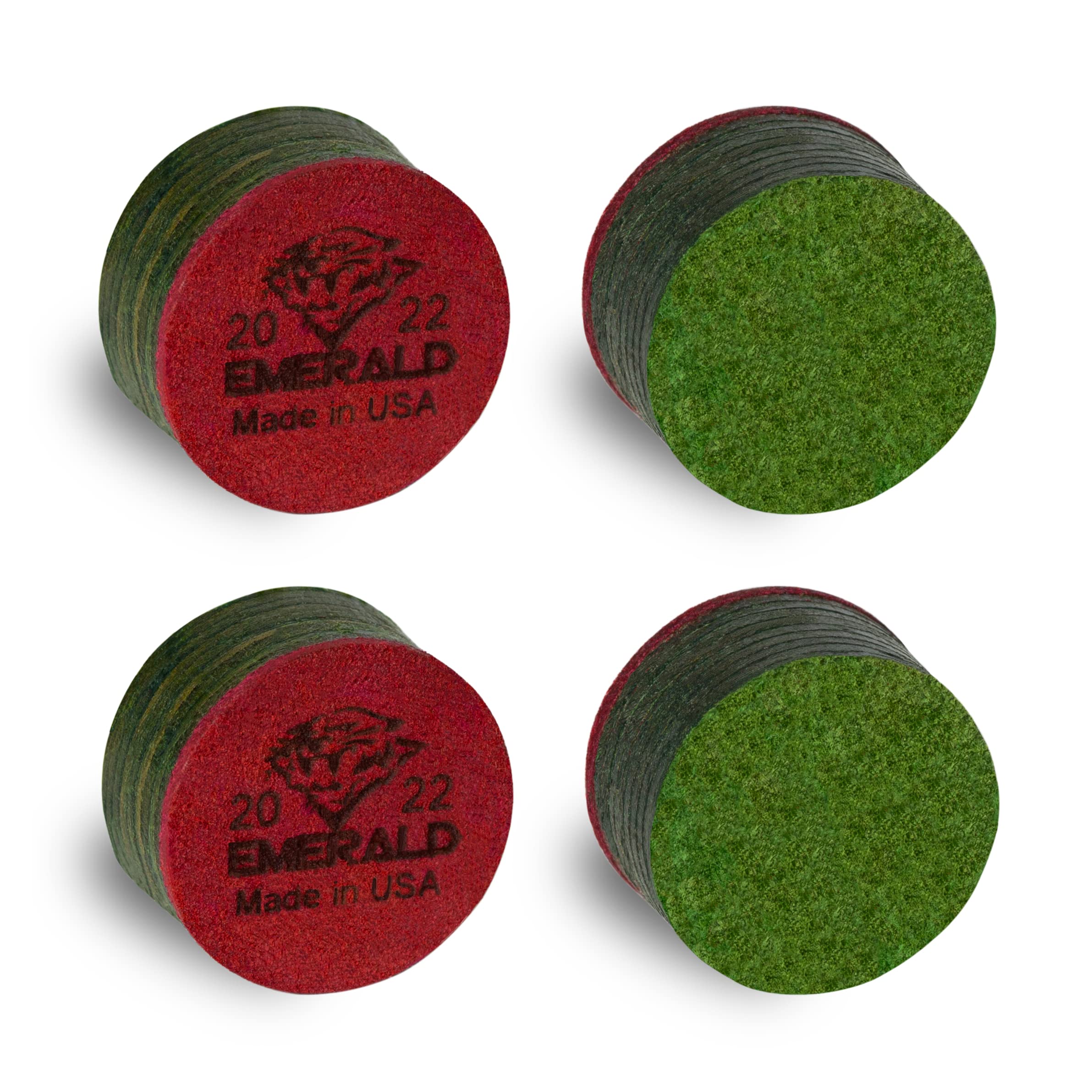 Tiger Emerald Laminated Billiard Cue Tips 2 (Two) Pcs - 13 Or 14 Mm (13 Mm)