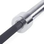 Cap Barbell The Beast Olympic Bar  For Weightlifting And Power Lifting, The Beast - Black/Chrome, No Center Knurl, 7' Olympic, (