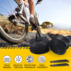 Lotfancy 28'' 700X35/37/38/40/42/43C Bike Tubes, Packof 2, 48Mm Schrader Valve, 700C Road Bicycle Tire Tube