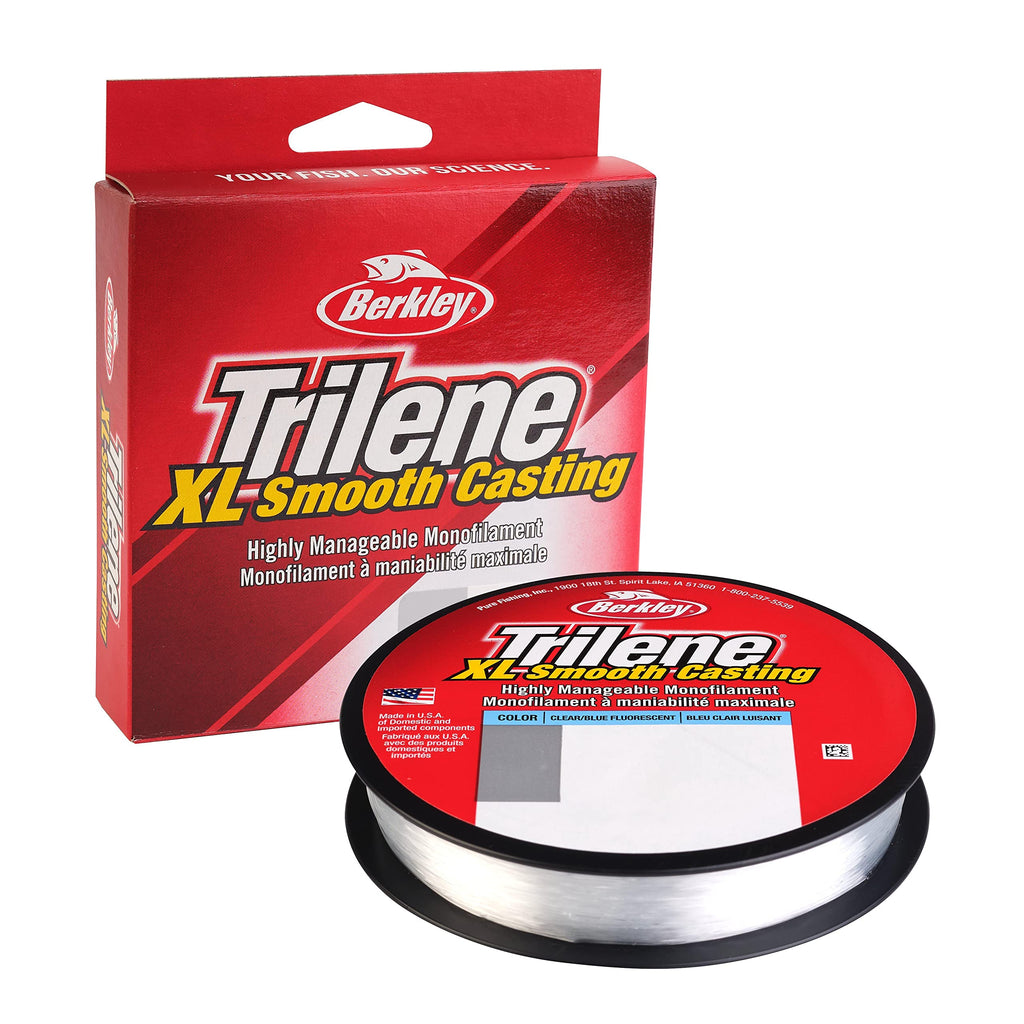 Berkley Trilene Xl, Fluorescent Clear/Blue, 6Lb | 2.7Kg, 330Yd | 301M Monofilament Fishing Line, Suitable For Freshwater Environ
