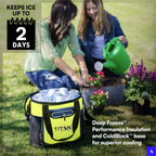 Titan Deep Freeze 24 Can Insulated Bucket Tote Cooler, Sharkskin Gray