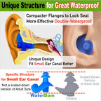 Waterdam A-Series Swimming Ear Plugs Ultra Comfy Great Waterproof Earplugs (Size 3A, Size 3A+3A+3A: Medium Ear Men & Large Ear T