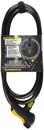 Onguard 8040 Akita 12Mm X 6' Cable Lock, Black
