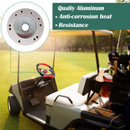 Roykaw Golf Cart Steering Wheel Or Hub Adapter For Ezgo Club Car Yamaha (For Club Car Precedent Silver)