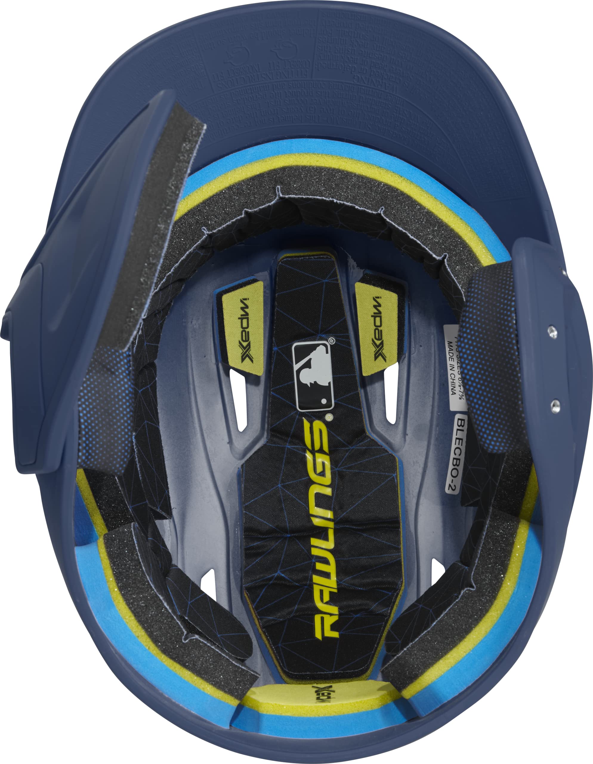 Rawlings 2022 Mach 1-Tone Matte Baseball Batting Helmet W/Lhb Adjext, Junior, Matte Navy