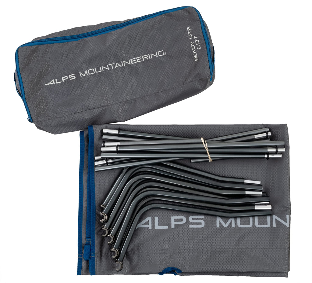 Alps Mountaineering Ready Lite Camping Cot, One Size, Charcoal/Blue
