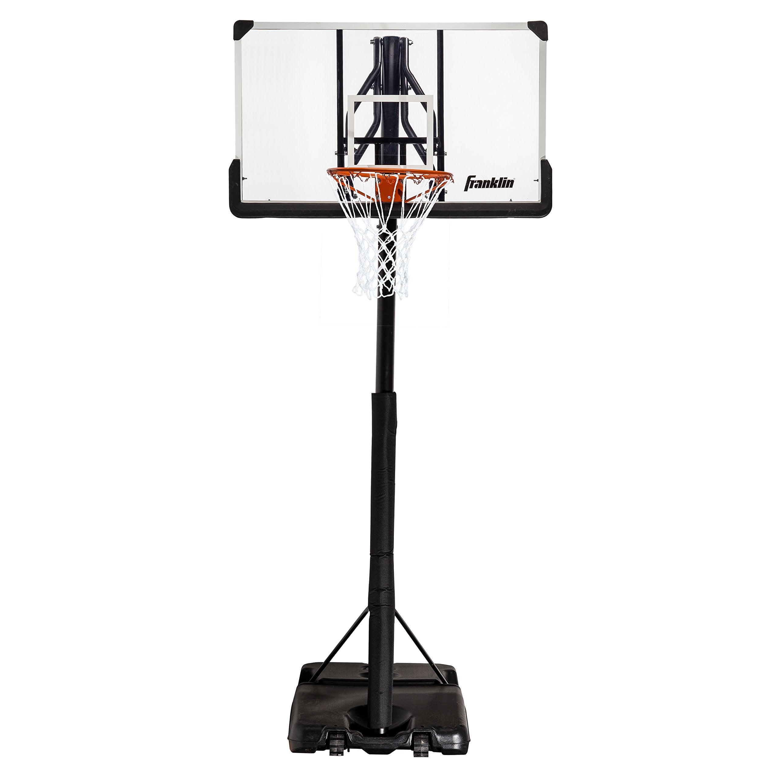 Franklin Sports Portable Basketball Hoop - 48'' Adjustable Outdoor Basketball Hoop With Wheels - Authentic Driveway Basketball H