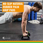 Smarterlife Push Up Bar Set, Pushup Handles For Floor Rotate To Prevent Wrist And Elbow Strain, Wide Grips And Non Slip Pads Are