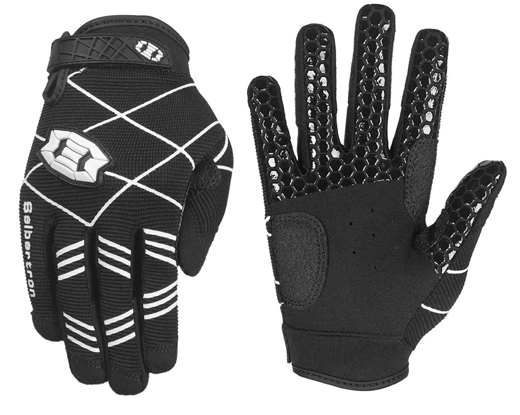 Seibertron B-A-R Pro 2.0 Signature Baseball/Softball Batting Gloves Super Grip Finger Fit For Youth Black S