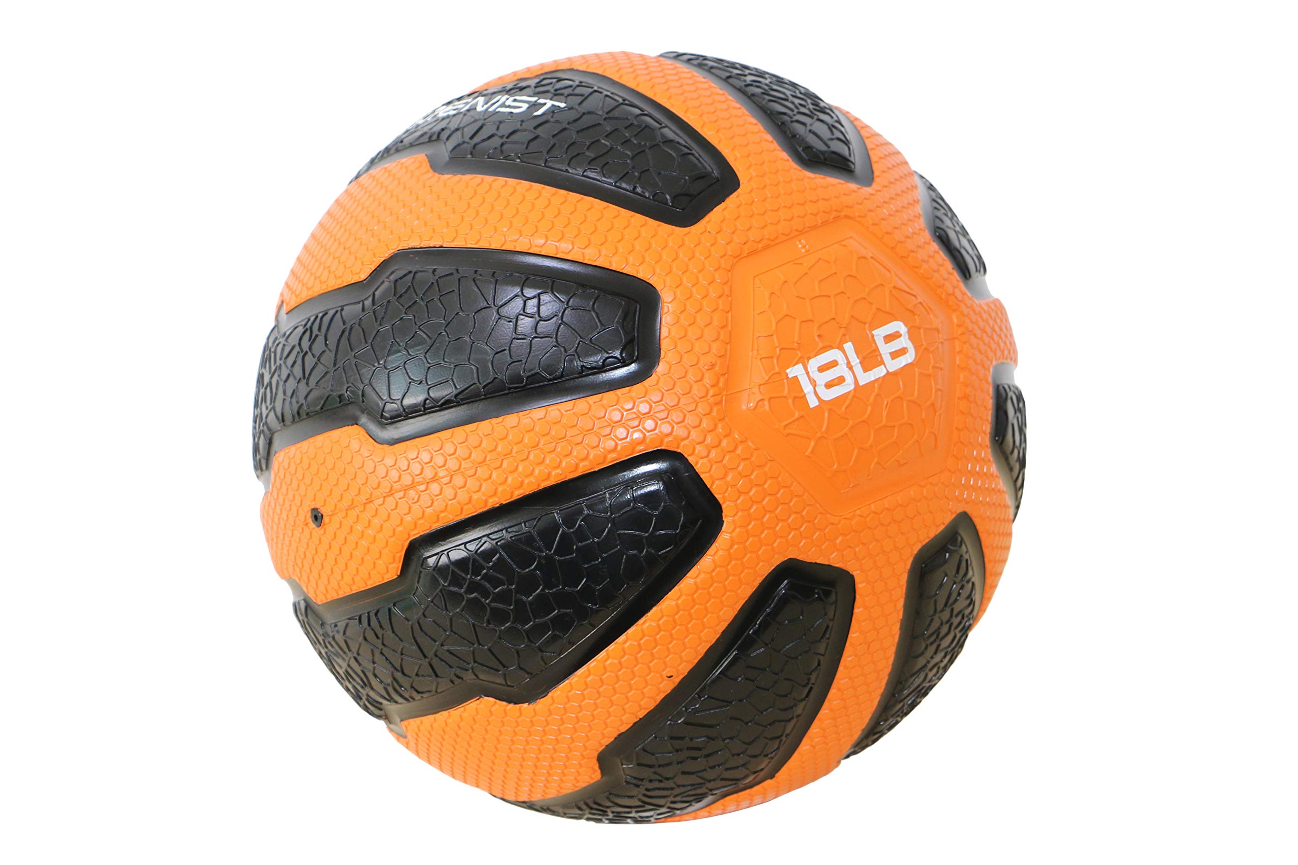 Gymenist Rubber Medicine Ball With Textured Grip, Available In 9 Sizes, 2-20 Lb, Weighted Fitness Balls,Improves Balance And Fle