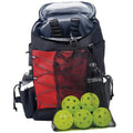 Athletico Pickleball Backpack - Pickleball Bags For Men Or Women Includes Pickleball Ball Holder (Red)
