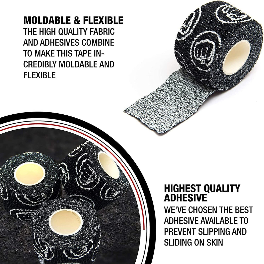 Wod Nation Weightlifting Hook Grip Tape - 3 Pack 23 Feet Long Sticky, Comfortable & Stretchy Athletic Tape For Weight Lifting Fo