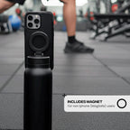 Ringo PRO Water Bottle with Magnetic Phone Mount & Sip Straw Lid - Insulated Stainless Steel Bottle for Workouts, Content Creati