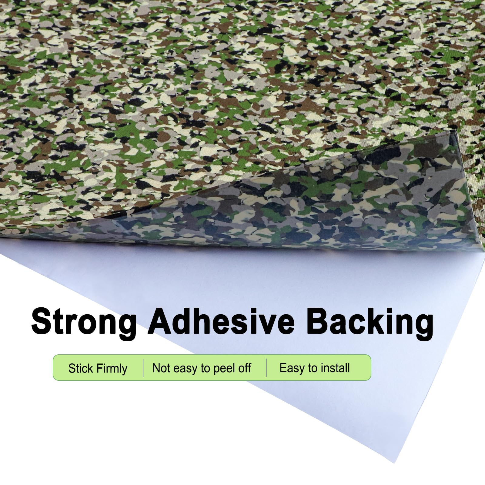 Hjdeck Eva Foam Boat Decking Camo Sheet 47.2''X 16.1'' Camouflage Kayak Flooring Marine Mat With Adhesive, Non Skid Adhesive Mot