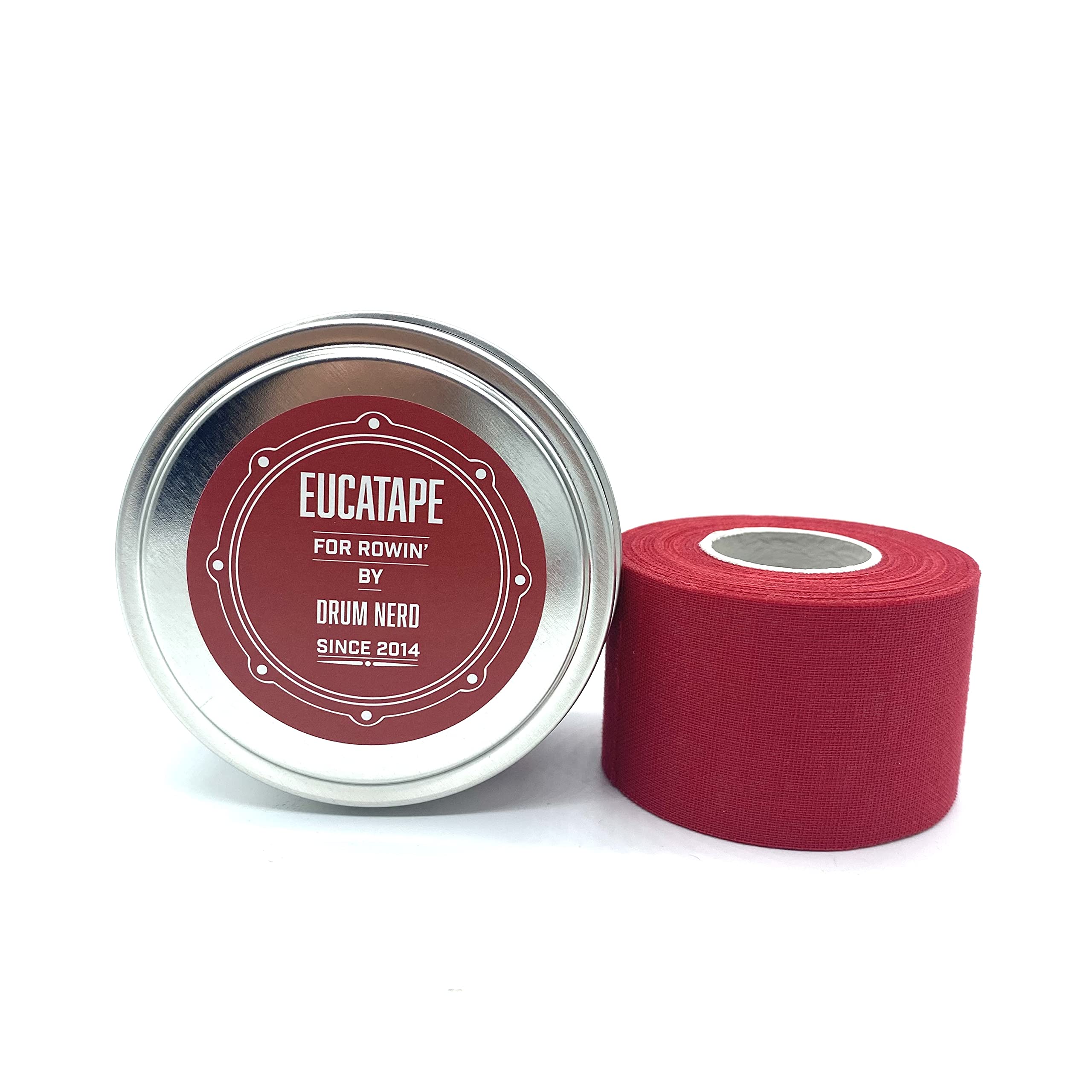 Eucatape Eucalyptus Infused Rowing Tape - Helps Protect Hands & Strength & Grip Indoor Machine or Outdoor Sculling Crew (Red)