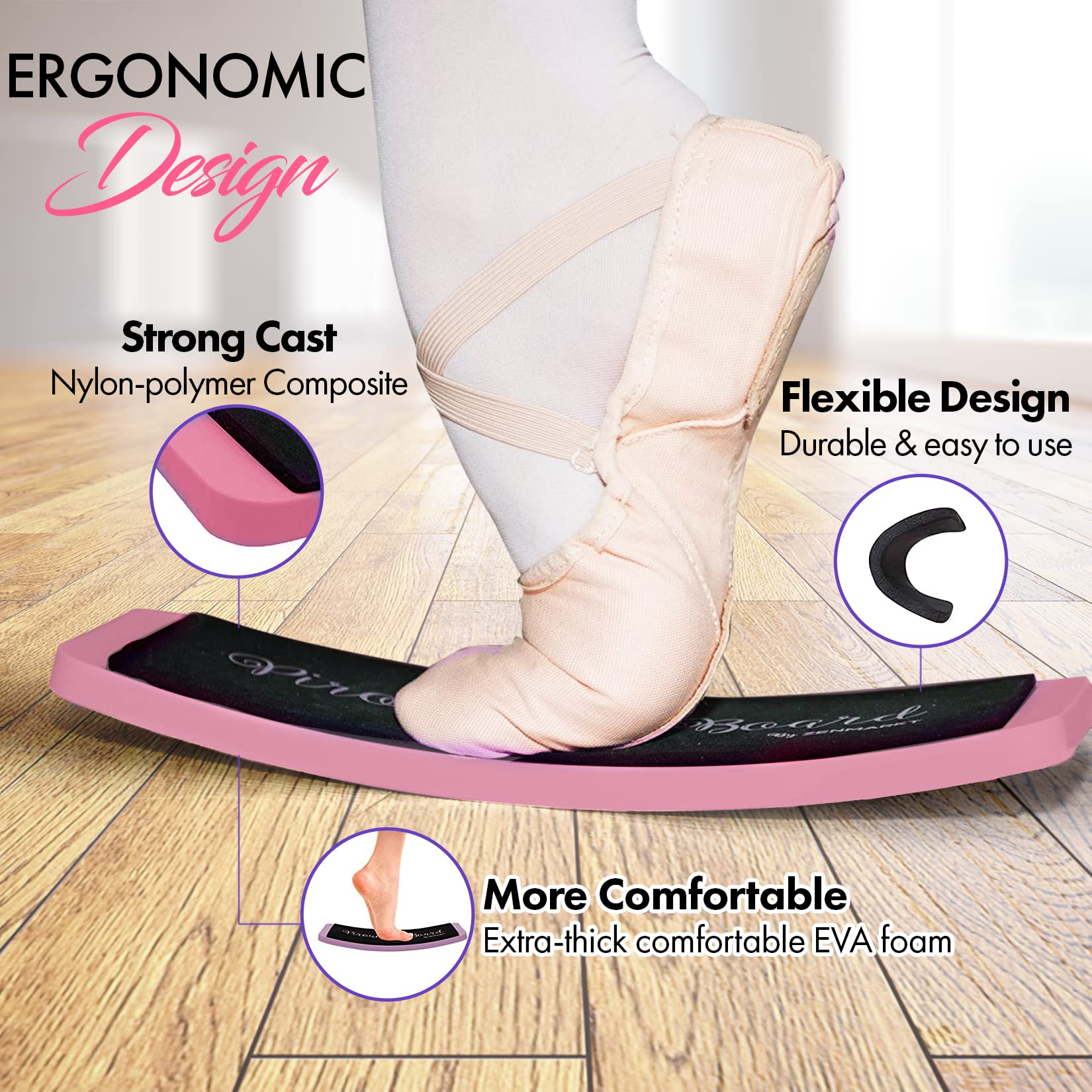 Zenmarkt Turning Boards For Dancers - Ballet Spin Boards For Dancers, Ice Skaters, Cheerleaders, And Gymnasts - Specially Design