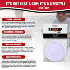 Redcupliving Reusable Red Party Cup Lids for 18 oz & 32 oz Cups