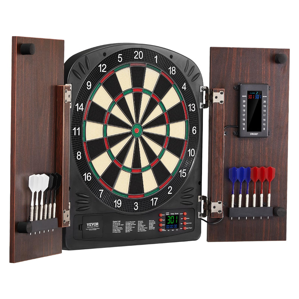 Vevor Dartboard And Cabinet Set Complete With All Accessories Easy Assembly