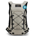 MOUNTAINTOP 35L Hiking Backpack, Lightweight Outdoor Travel Camping Daypack with Rain Cover for Men & Women(White)