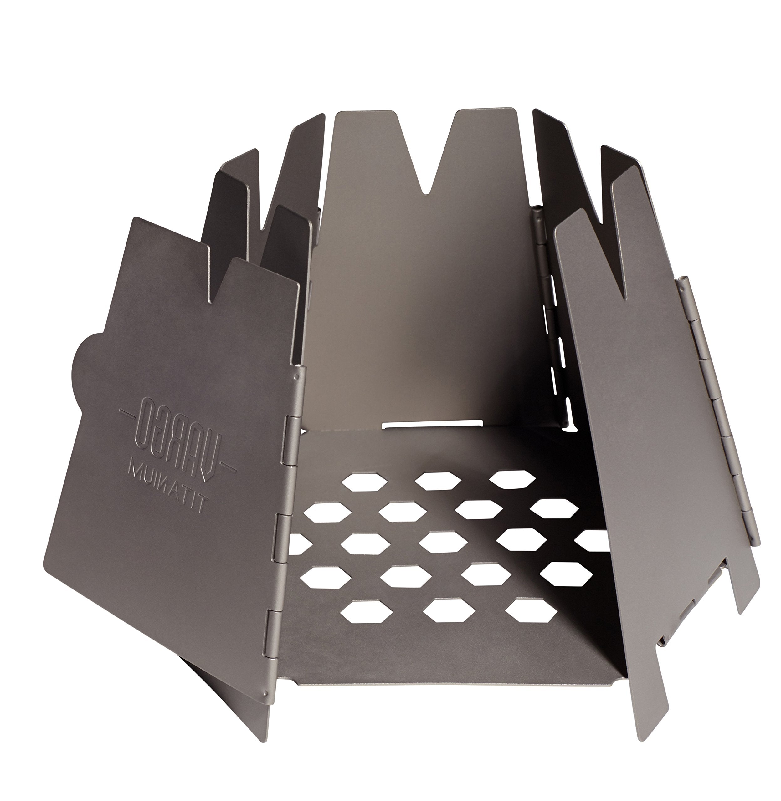 Vargo Titanium Hexagon Wood Stove  Collapsible Portable Wood Burning Stove  Ultra Lightweight Compact Wood Stove For Backpackers