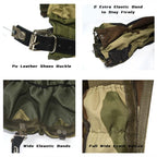 Jjzs Adjustable Snake Gaiters For Men & Women, Camo Snake Proof Boot Gators, Snake Bite Protection Guards Chaps, Waterproof Leg