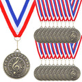 Quelay 20pcs 2 Medals for Awards Winner Gold Bulk with Neck Ribbons Metal Trophy Award Prize Gift for Kids Students Adults Sch