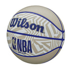 Wilson Nba Drv Plus Dazzle Camo Outdoor Basketball - Beige/Blue, Size 6-28.5''