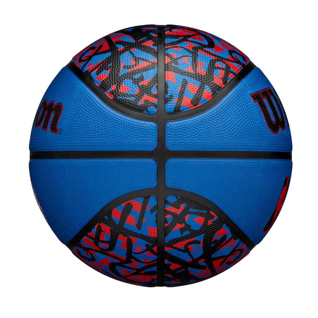 Wilson Nba Team Graffiti Basketball - Detroit Pistons, Size 7-29.5''