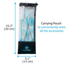 Innerfit Hydration Bladder Cleaning Kit - 5 In 1 Water Bladder Cleaning Kit For Universal Bladders - 3 Brushes - 1 Collapsible F